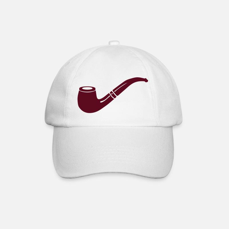 pipe smokes 1901 - Baseball Cap - white/white