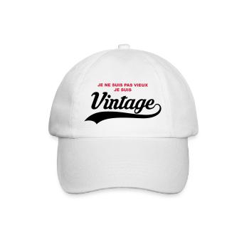 humour vintage - Casquette classique - blanc/blanc - Devant