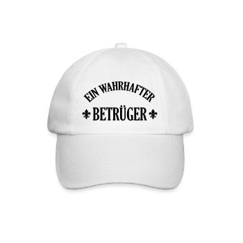 Betrüger Betrügen Betrügerin Mogler Moglerin Spiel - Baseball Cap - white/white - Front