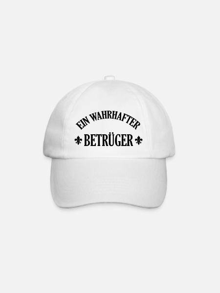 Betrüger Betrügen Betrügerin Mogler Moglerin Spiel - Baseballkappe - Weiß/Weiß