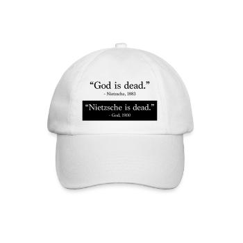 God is Dead - Nietzsche is dead - Baseball Cap - white/white - Front