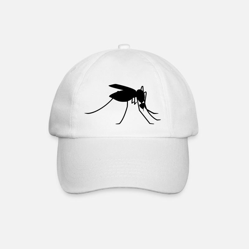 Schnake / gnat 1c - Baseballkappe - Weiß/Weiß