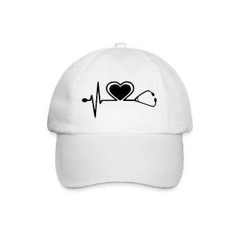 Infirmière Médecin Infirmière Hôpital - Casquette classique - blanc/blanc - Devant