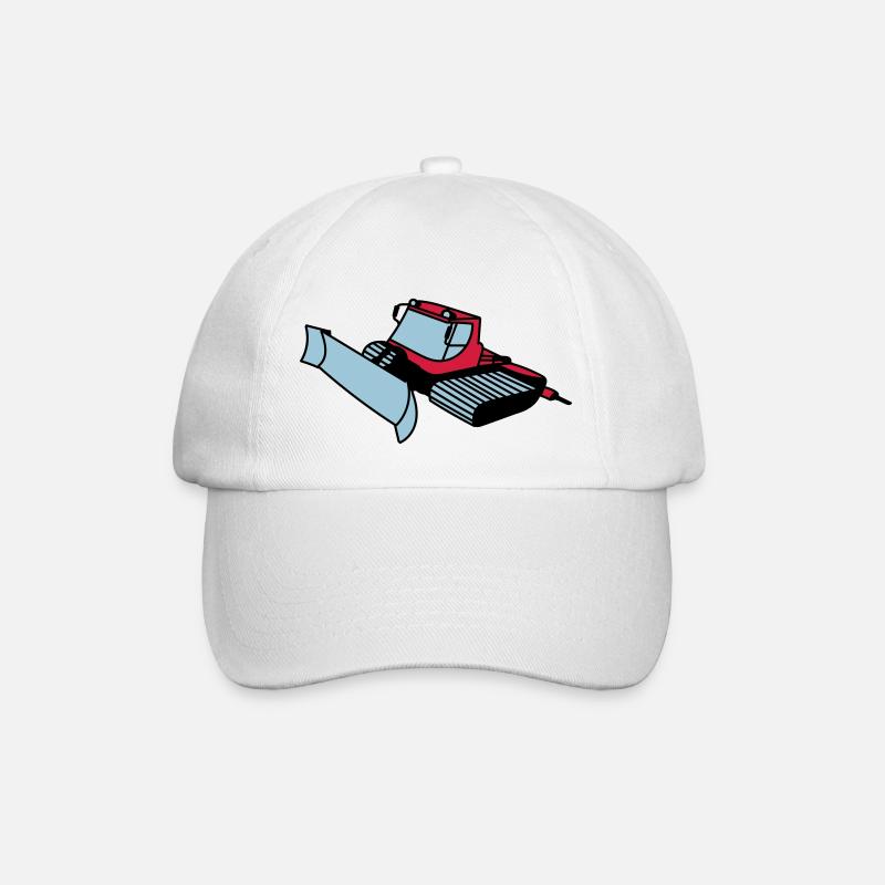 Pistenraupe - Baseballkappe - Weiß/Weiß