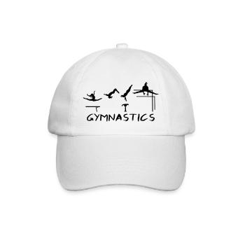 Gymnastics, Gymnast - Baseball Cap - white/white - Front