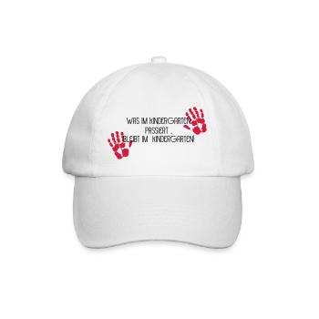 Kindergarten - Baseballkappe - Weiß/Weiß - Vorne