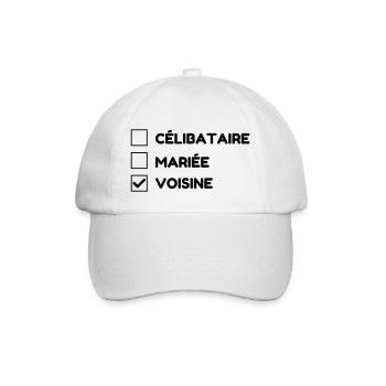 voisin / voisinage / voisine / convivial - Casquette classique - blanc/blanc - Devant