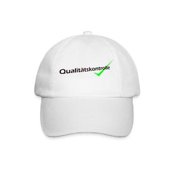 Qualitätskontrolle - Baseballkappe - Weiß/Weiß - Vorne