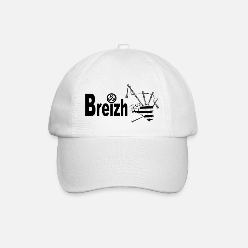 Cornemuse bretonne - Casquette classique - blanc/blanc