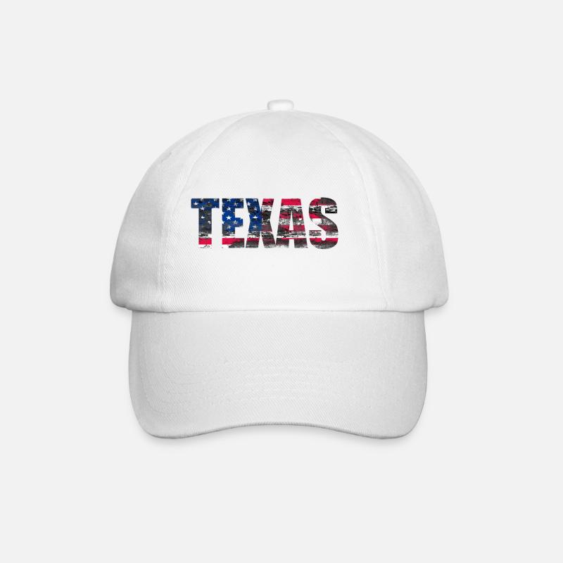 TEXAS - Casquette classique - blanc/blanc