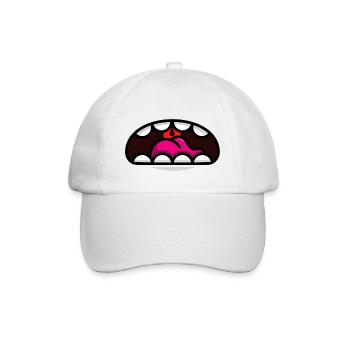 Mouth mask - Baseball Cap - white/white - Front