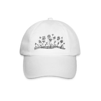 fleurs - Casquette classique - blanc/blanc - Devant