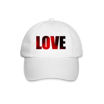 Fiançailles de mariage d'amour - Casquette classique - blanc/blanc - Devant