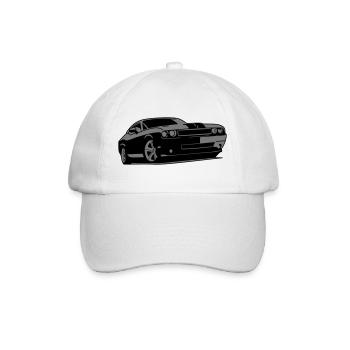 Classic muscle car - Baseball Cap - white/white - Front