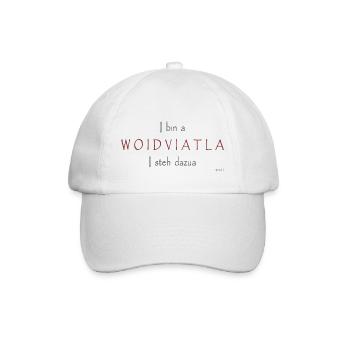 Woidviatla I steh dazua - Baseballkappe - Weiß/Weiß - Vorne