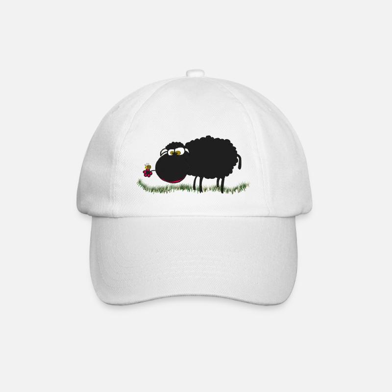 mouton noir - Casquette classique - blanc/blanc