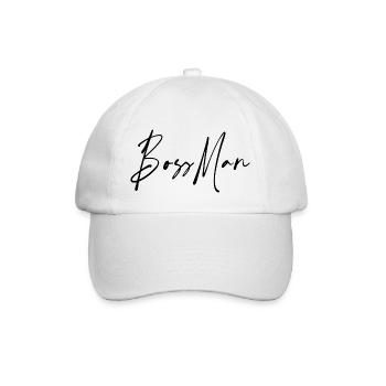 Boss Man - Perfect for all career men - Baseball Cap - white/white - Front
