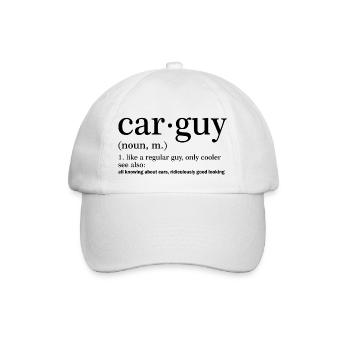 Car guy Geschenk Autofans Mechaniker - Baseballkappe - Weiß/Weiß - Vorne