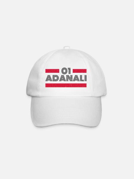 Adana 01 Türkei Turkiye Geschenk Urlaub Türk TR - Baseballkappe - Weiß/Weiß