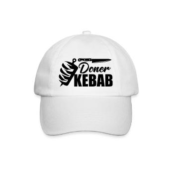 Doner kebab fast food gift saying - Baseball Cap - white/white - Front