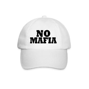 No mafia - Baseballkappe - Weiß/Weiß - Vorne