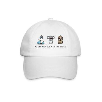 No one can reach us the Water - Baseball Cap - white/white - Front