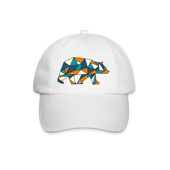 Ours Grizzly Ours polaire Géométrie - Casquette classique - blanc/blanc - Devant