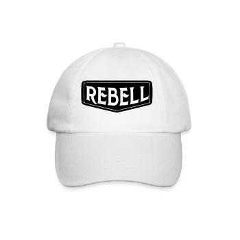 rebel dieb rowdy rebell bandit hustler gang crime - Baseball Cap - white/white - Front