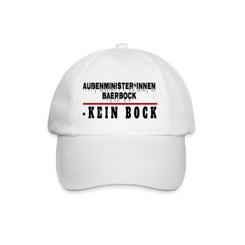 Annalena Baerbock Grüne Die Grünen Außenministerin - Baseballkappe - Weiß/Weiß - Vorne