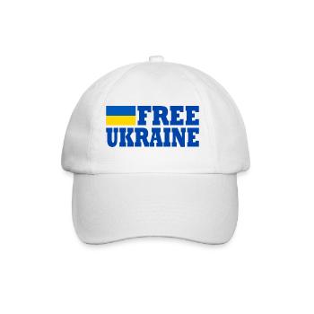 Free ukraine - Baseball Cap - white/white - Front