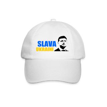 Slava ukraini - Baseball Cap - white/white - Front