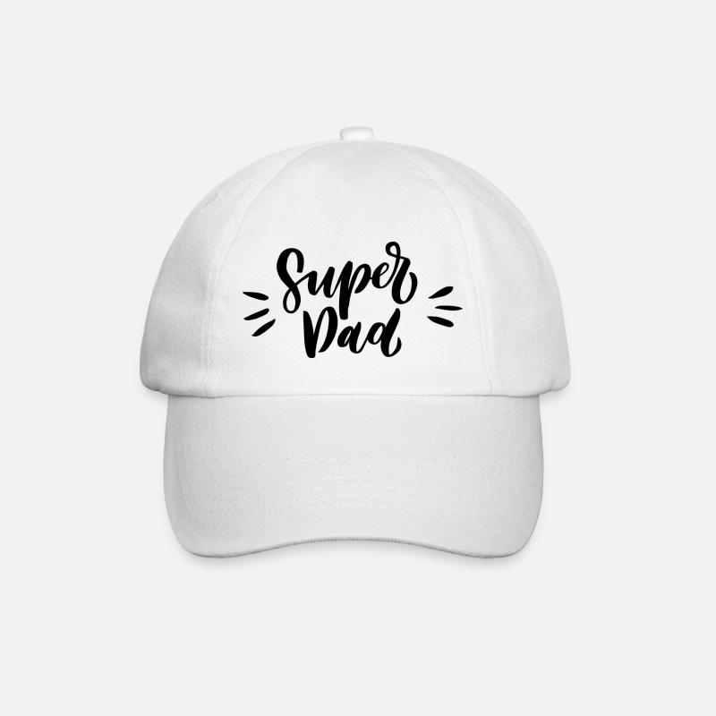 Superdad - Baseballkappe - Weiß/Weiß