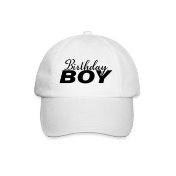 Birthday Boy - Birthday Party Gift For Kids Boys - Baseball Cap - white/white - Front