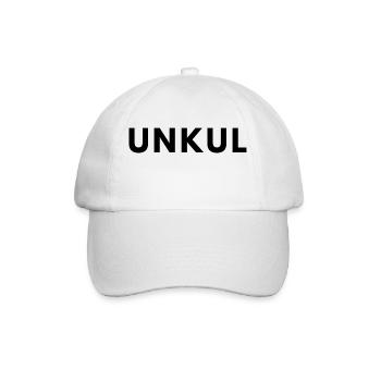 unkul, lustige Sprüche, Geschenk - Baseballkappe - Weiß/Weiß - Vorne