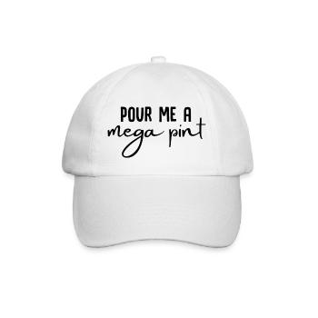 Versez-moi une méga pinte - Casquette classique - blanc/blanc - Devant