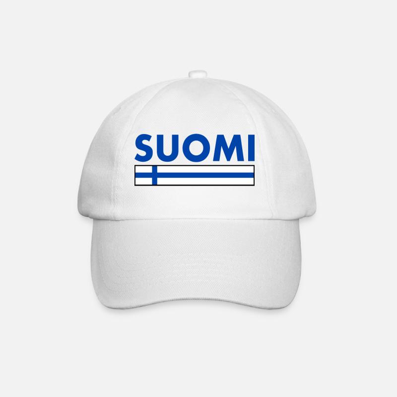 Suomi - Baseball Cap - white/white