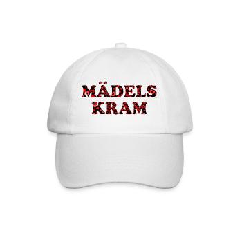 MÄDELS Kram - für Alles was die Frau so braucht - Baseballkappe - Weiß/Weiß - Vorne
