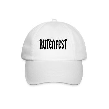 Schriftzug Rutenfest Ravensburg - Baseballkappe - Weiß/Weiß - Vorne