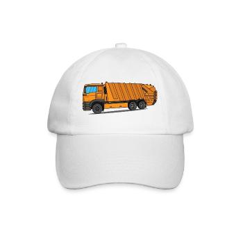 Garbage truck Garbage truck Professions Garbage man Garbage collection - Baseball Cap - white/white - Front