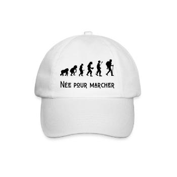 né pour marcher évolution - Casquette classique - blanc/blanc - Devant
