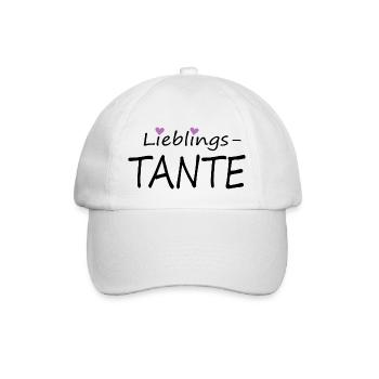 Lieblingstante - Baseballkappe - Weiß/Weiß - Vorne