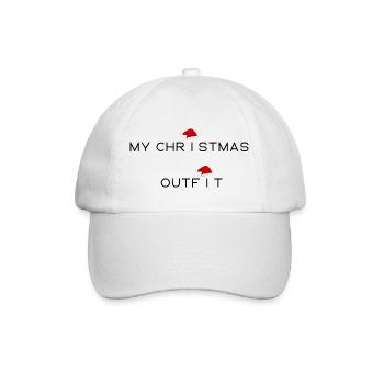 Outfit für Weihnachten - Baseballkappe - Weiß/Weiß - Vorne