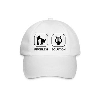 Harp Player Music Harp Teacher Harp Instrument - Baseball Cap - white/white - Front