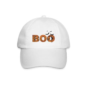 3D-Texte erschrecken "Boo" - Baseballkappe - Weiß/Weiß - Vorne