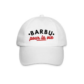 Barbu pour la vie. barbe - Casquette classique - blanc/blanc - Devant