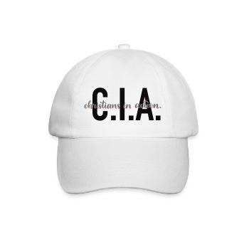 C.I.A. - Christians in action. - Baseball Cap - white/white - Front