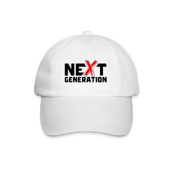 Lettres X de nouvelle génération / symbole X - Casquette classique - blanc/blanc - Devant