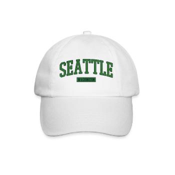 Seattle Washington USA - Baseball Cap - white/white - Front