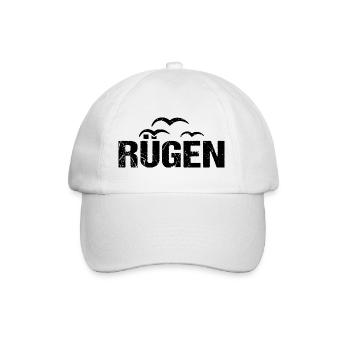 Rügen Ostsee Insel Möwen - Baseballkappe - Weiß/Weiß - Vorne
