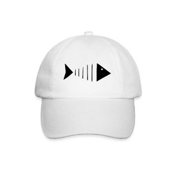Fish Angler Fischer - Casquette classique - blanc/blanc - Devant